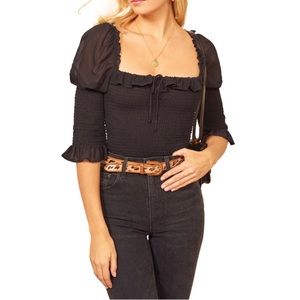 Reformation Julie Square Neck Smock